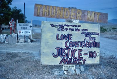 "The land of peace, love, justice and no mercy."